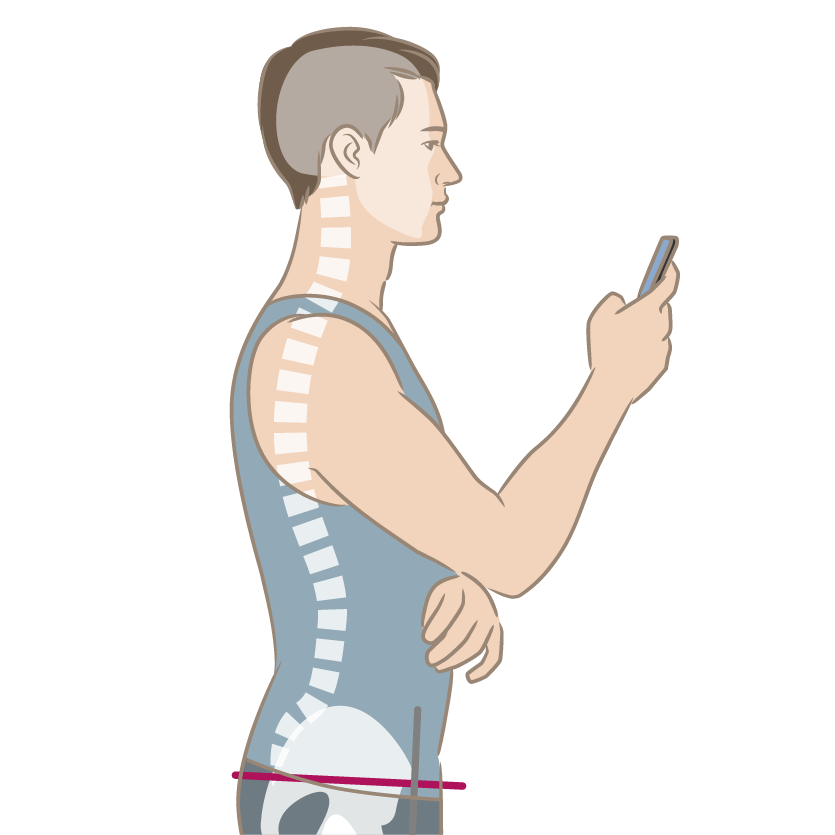 Strong Posture Illustration